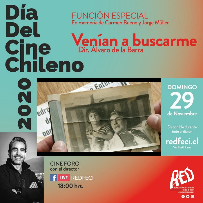 #DíaDelCineChileno2020: REDFECI ofrece función especial de “Venían a buscarme” en memoria de Carmen Bueno y Jorge Müller