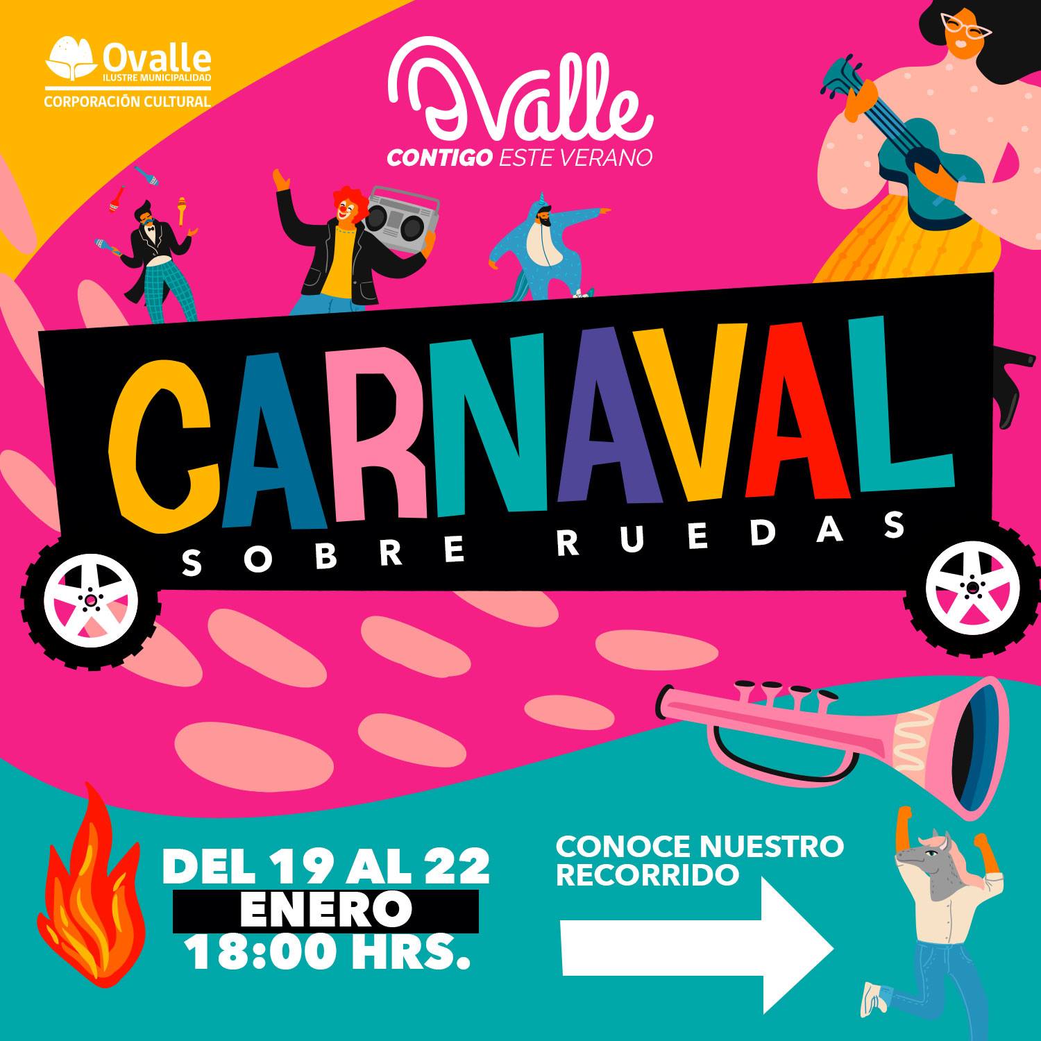 La alegría del Carnaval recorrerá Ovalle
