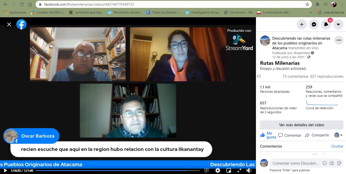 Presentan libro digital y microdocumentales sobre rutas milenarias de los pueblos originarios de Atacama