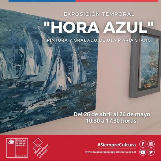 "Hora Azul": Museo Arqueológico de La Serena invita a visitar exposición de pinturas y grabados