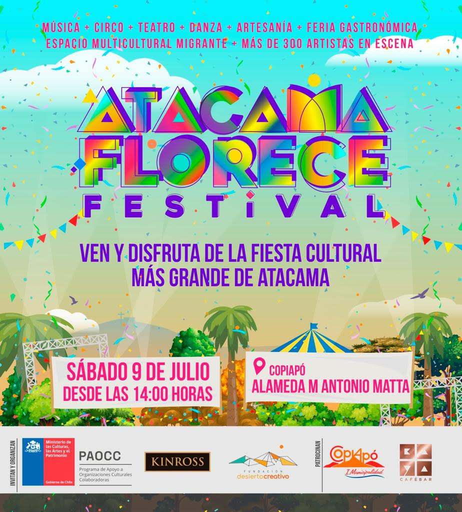 La Cultura se toma la Alameda de Copiapó con el Festival “Atacama Florece”
