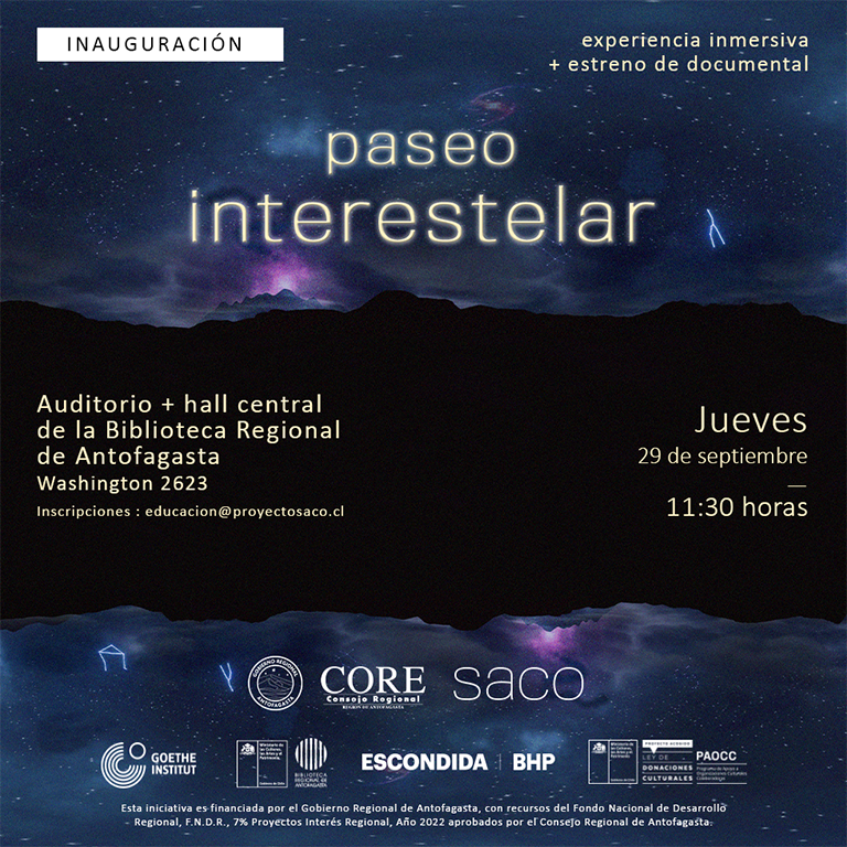 Un viaje inmersivo por la cosmovisión andina: SACO invita al recorrido en realidad virtual y estreno del documental Paseo Interestelar